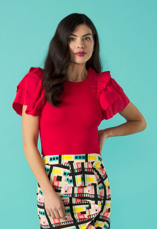 red lola top