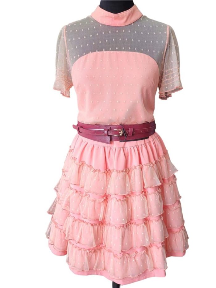vestido rosa tul 1